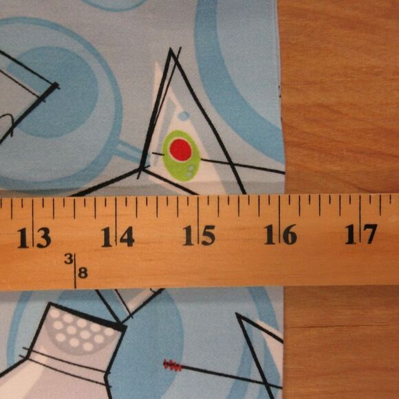 LOUDMOUTH Golf Partini Classic Skort Sz 8 Martini Cocktails Blue Skirt Shorts - Picture 14 of 16